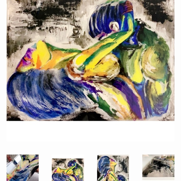 Acrylic Painting print on Acrylic Glass - Picture 1 of 7